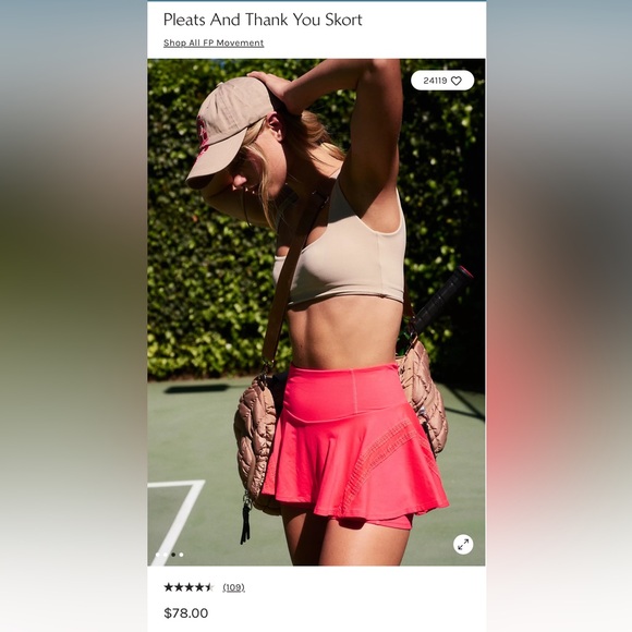 FP Movement Pleats and Thank You Skort - Size Large - Picture 4 of 5